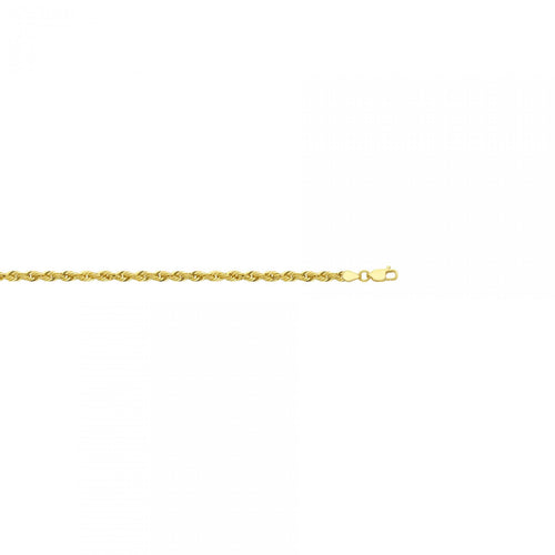 Diamond Cut Hollow Rope Chain - détail