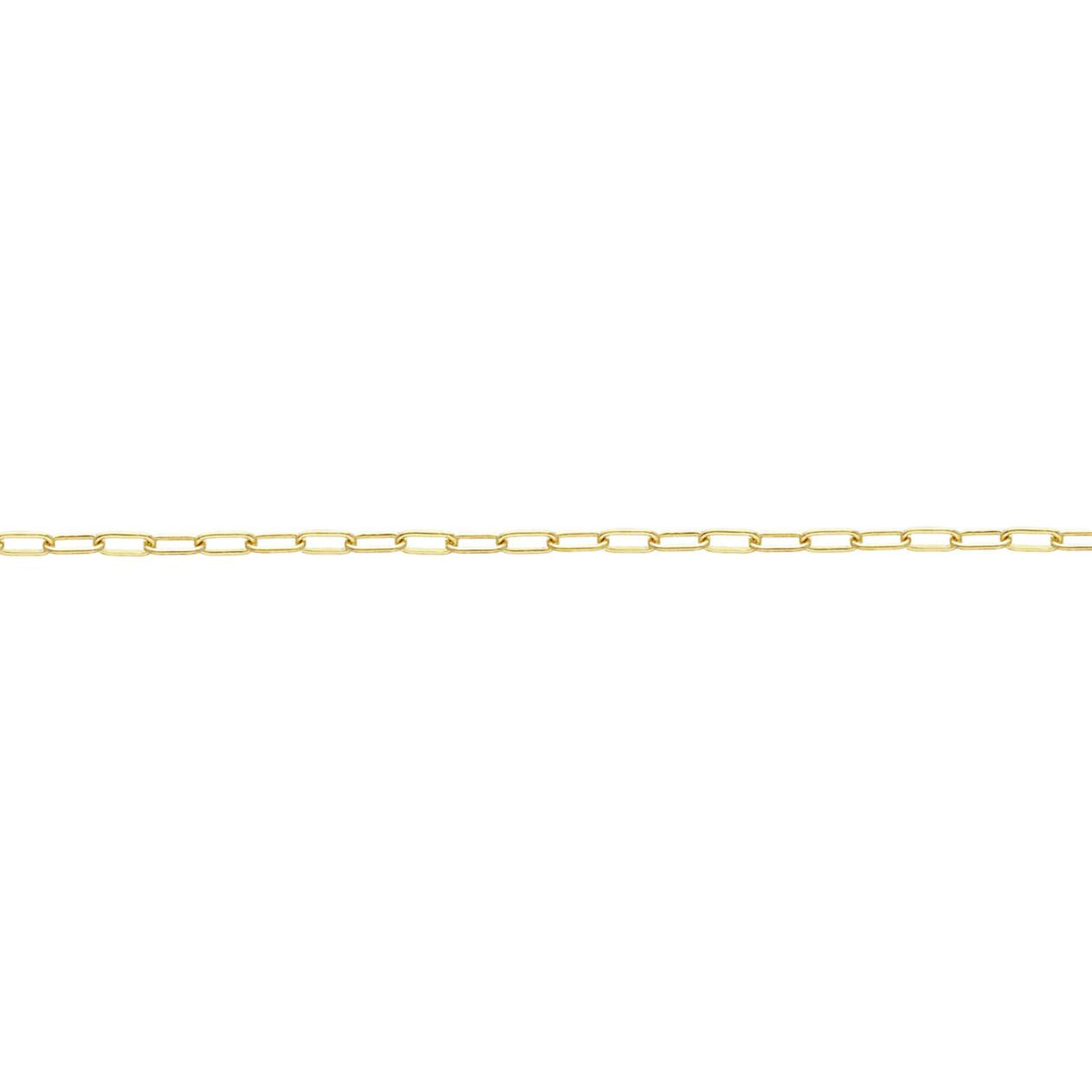 Hollow Paper Clip Hand Made Chain or 18 carats