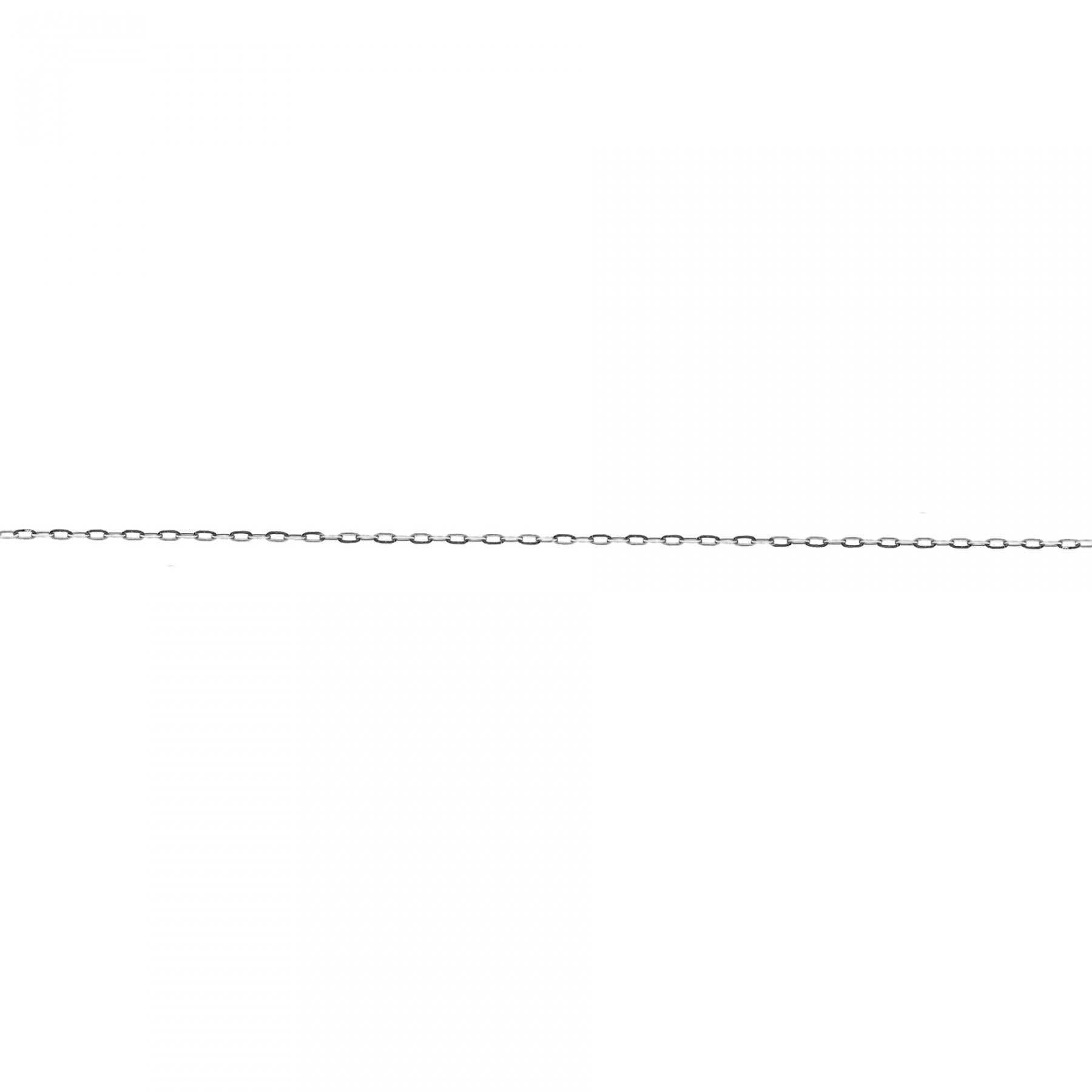 Hollow Long Oval Diamond Cut Anchor Chain or 18 carats