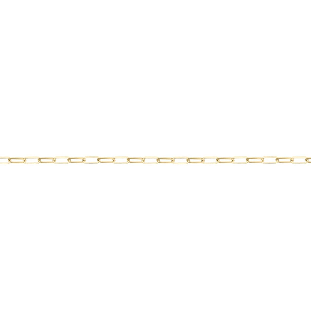 Hollow Paper Clip Chain or 18 carats